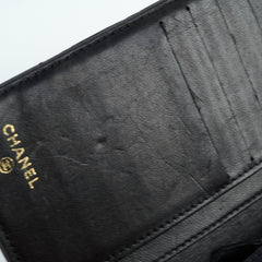 Chanel Lambskin Bi-Fold Wallet Black