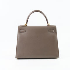 Hermes Kelly 28 Epsom Sellier Gris Etain 2019