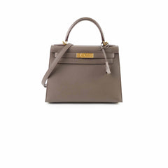Hermes Kelly 28 Epsom Sellier Gris Etain 2019
