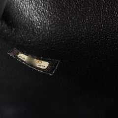 Chanel Small Coco Handle Lizard Handle Black