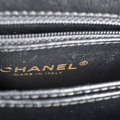 Chanel Small Coco Handle Lizard Handle Black