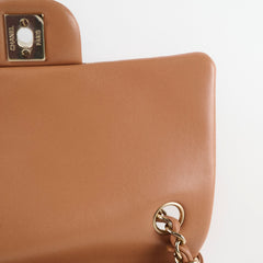 Chanel Lambskin Mini Rectangular LGHW Caramel Microchip