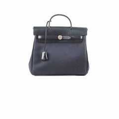 Hermes Herbag Canvas Backpack Noir