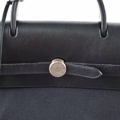 Hermes Herbag Canvas Backpack Noir