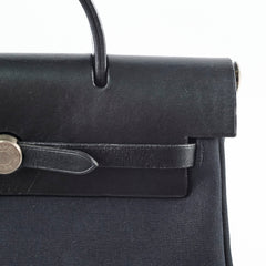 Hermes Herbag Canvas Backpack Noir