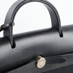 Hermes Herbag Canvas Backpack Noir
