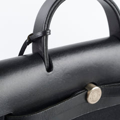 Hermes Herbag Canvas Backpack Noir