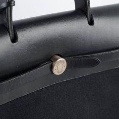 Hermes Herbag Canvas Backpack Noir