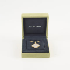 Van Cleef & Arpels 1 Motif Magic Alhambra Mother of Pearl MOP Long Necklace