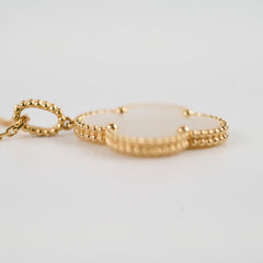 Van Cleef & Arpels 1 Motif Magic Alhambra Mother of Pearl MOP Long Necklace