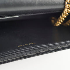 Chanel Wallet on Chain Crush Black Microchipped