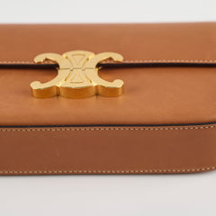 Celine Triomphe Shoulder Bag Tan