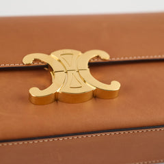 Celine Triomphe Shoulder Bag Tan