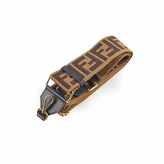 Fendi Zucca Adjustable Canvas Strap Brown