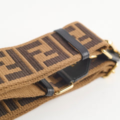Fendi Zucca Adjustable Canvas Strap Brown