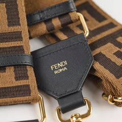 Fendi Zucca Adjustable Canvas Strap Brown