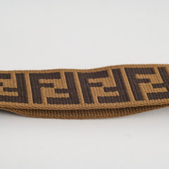 Fendi Zucca Adjustable Canvas Strap Brown