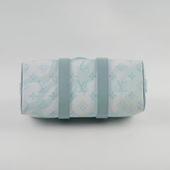 Louis Vuitton Keepall Bandouliere Aqua 25 Blue