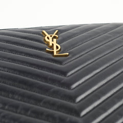 Saint Laurent Cassandre Matelasse Pouch Black