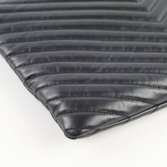 Saint Laurent Cassandre Matelasse Pouch Black