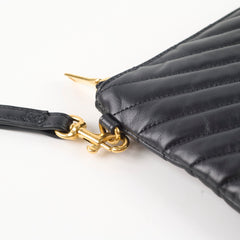 Saint Laurent Cassandre Matelasse Pouch Black