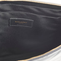 Saint Laurent Cassandre Matelasse Pouch Black