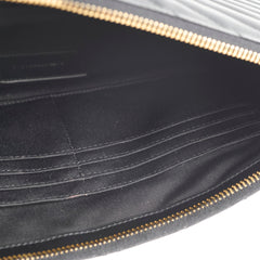 Saint Laurent Cassandre Matelasse Pouch Black