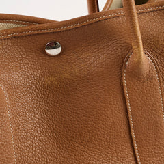 Hermes Garden Party 36 Gold Q Square Stamp