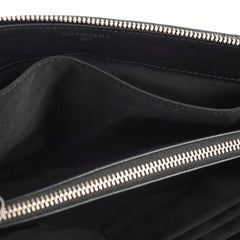 Chanel Caviar Iridescent Zip Pouch Black