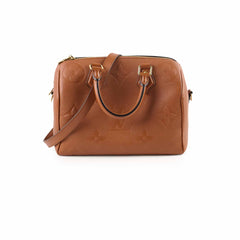 Louis Vuitton Speedy 25 Bandoulier Empriente Cognac Microchip