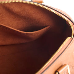 Louis Vuitton Speedy 25 Bandoulier Empriente Cognac Microchip