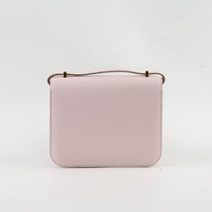 Hermes Mini Constance 18 Chevre Mysore Mauve Pale Pink - B Stamp (2023)
