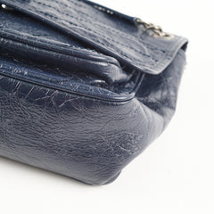 Saint Laurent Niki Medium Navy In Vintage Leather