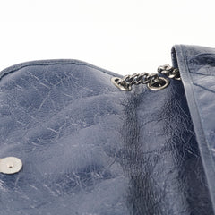 Saint Laurent Niki Medium Navy In Vintage Leather