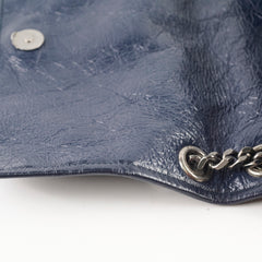 Saint Laurent Niki Medium Navy In Vintage Leather