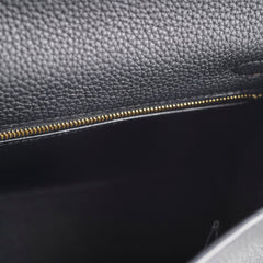 Hermes Kelly 25 Noir GHW Togo- C Stamp
