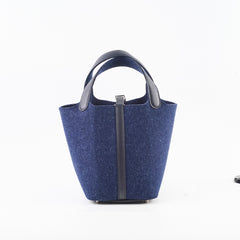 Hemes Picotin 18 Lock Bleu Nuit/Caban - U Stamp