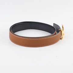 Hermes Constance Reversible Belt Size 80cm Gold/Black