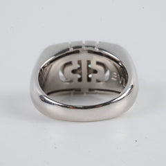 Bvlgari Diamond Parentesi 18k White Gold US Size 5 Ring