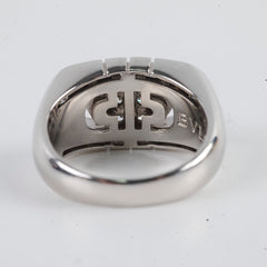 Bvlgari Diamond Parentesi 18k White Gold US Size 5 Ring