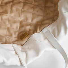 Chanel 22 Calfskin Backpack White Microchip