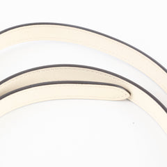 Hermes Lucky 15 Swift /Epsom Belt Nata/Etoupe - Size 85 - Z stamp