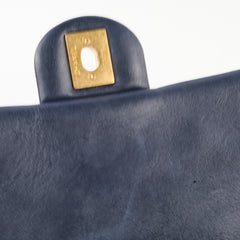 Chanel Small Timeless Quilted Calfskin Navy Flap