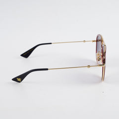 Gucci GG0062S Aviator Glittered Red Sunglasses
