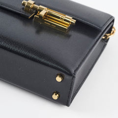 Hermes Verrou Chaine Mini Mysore Noir D stamp
