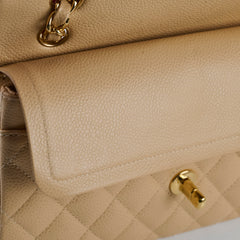 Chanel Classic Flap Small Beige Microchipped