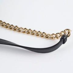 Dior Medium Diorama Gold Embroidery Black Leather Flap