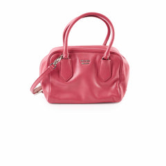 Prada Soft Calfskin Inside Bauletto Bag Pink