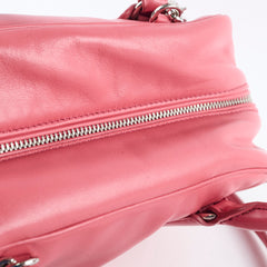 Prada Soft Calfskin Inside Bauletto Bag Pink
