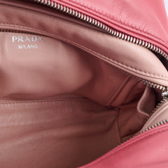 Prada Soft Calfskin Inside Bauletto Bag Pink